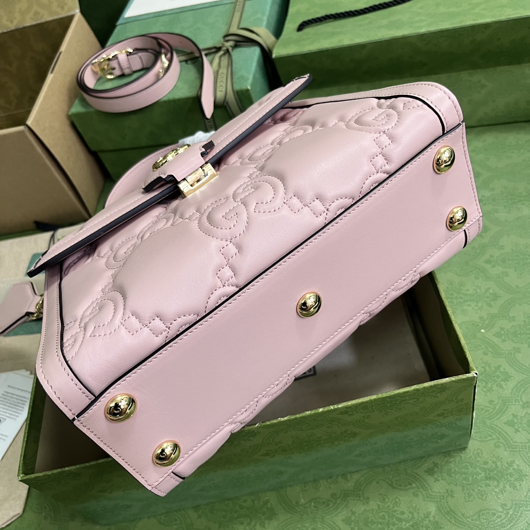 Bagsaaa GG Matelassé pink handbag - 25.5x 20.5x 12.5cm