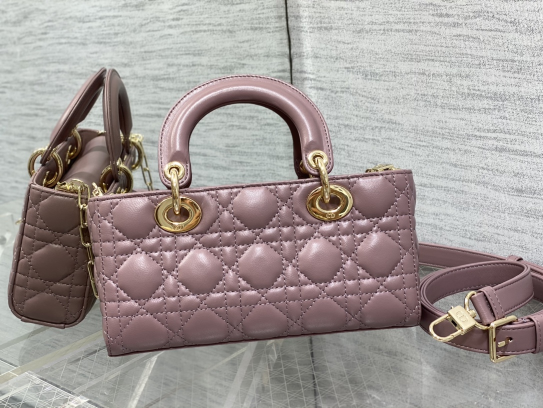 Bagsaaa D10r Lady D - Joy Medium Pink Bag - 26 x 13.5 x 5 cm
