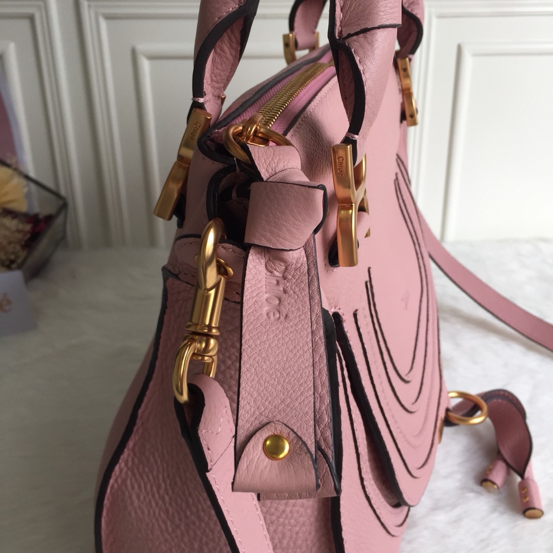 Bagsaaa Chloe Marcie Pink Tote - 30x23x10cm