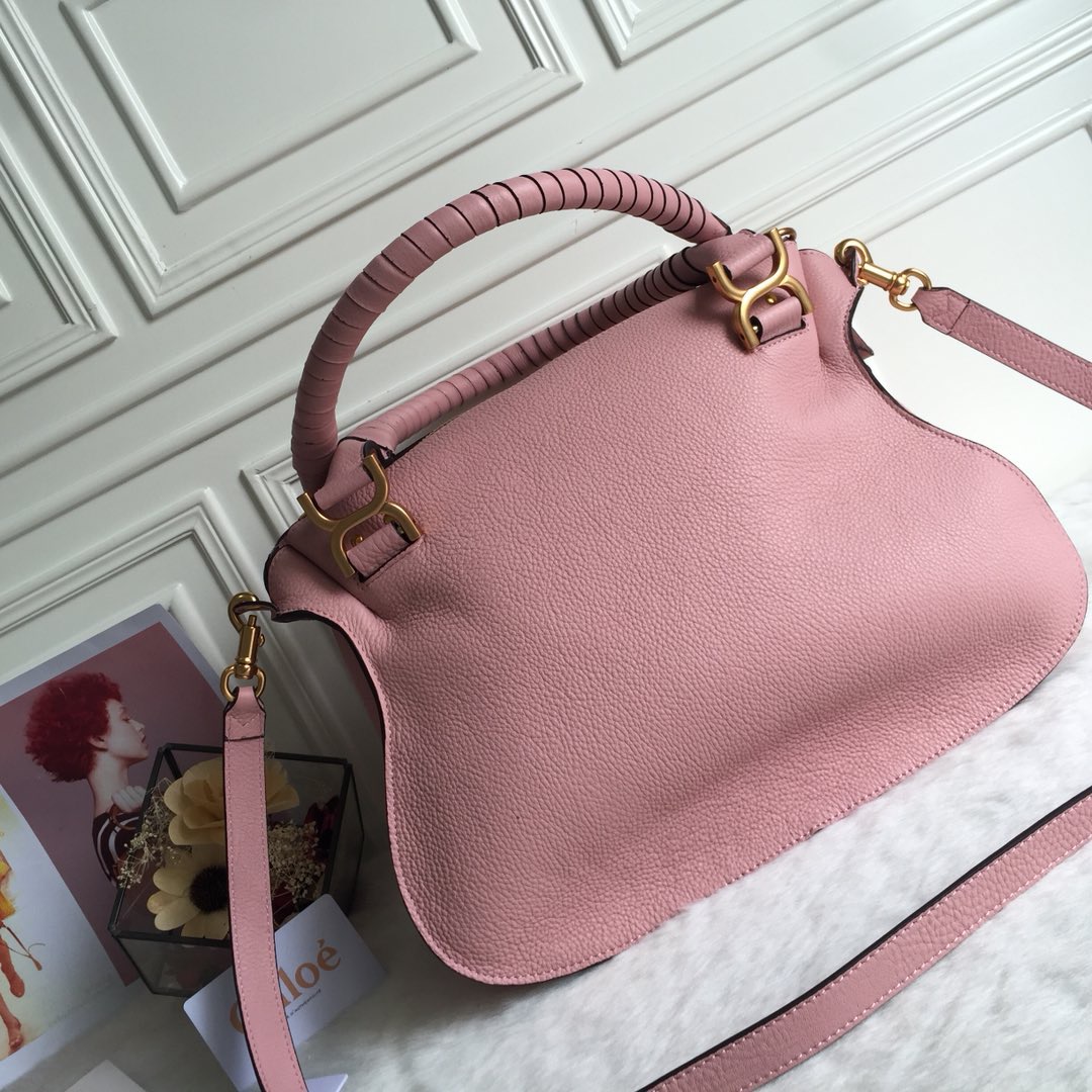 Bagsaaa Chloe Marcie Pink Tote - 30x23x10cm