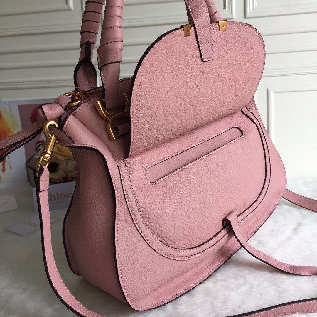 Bagsaaa Chloe Marcie Pink Tote - 30x23x10cm