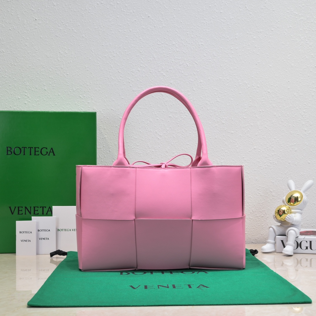 Bagsaaa B0tt*ga Ven*ta Arco Tote Pink Bag - 36*24*12cm