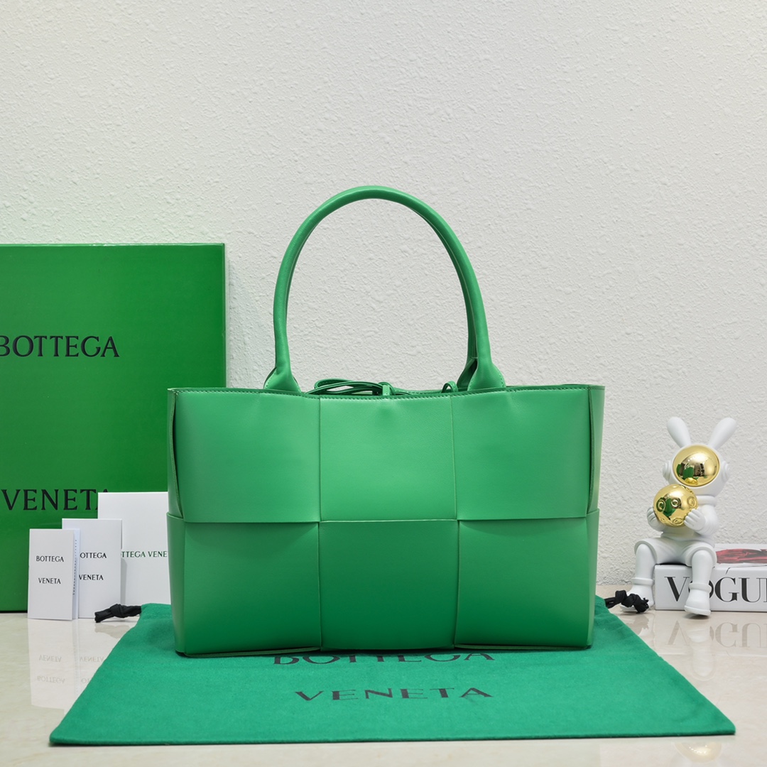 Bagsaaa B0tt*ga Ven*ta Arco Tote Green Bag - 36*24*12cm