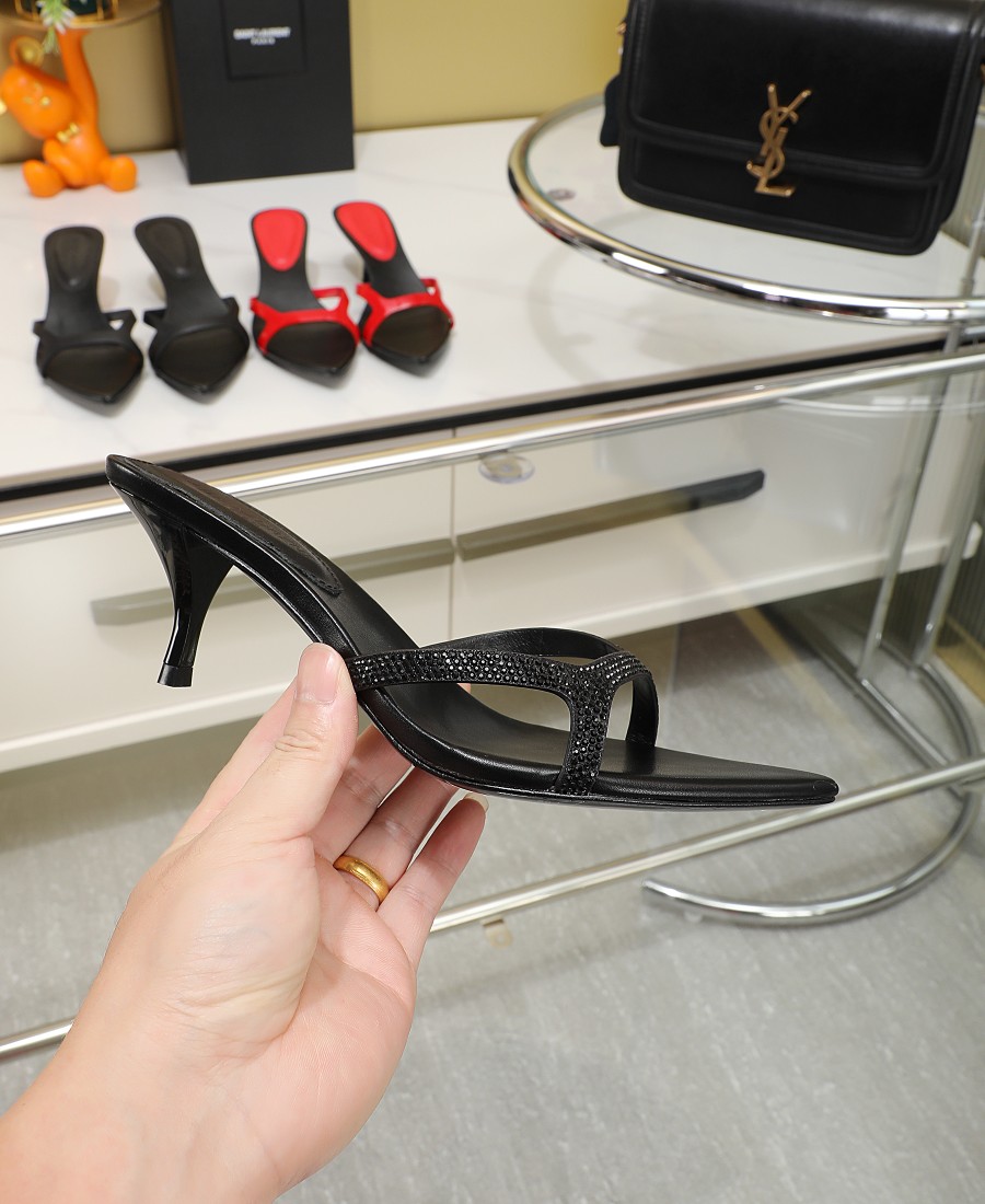 Bagsaaa Y51 Crystal Black Mules