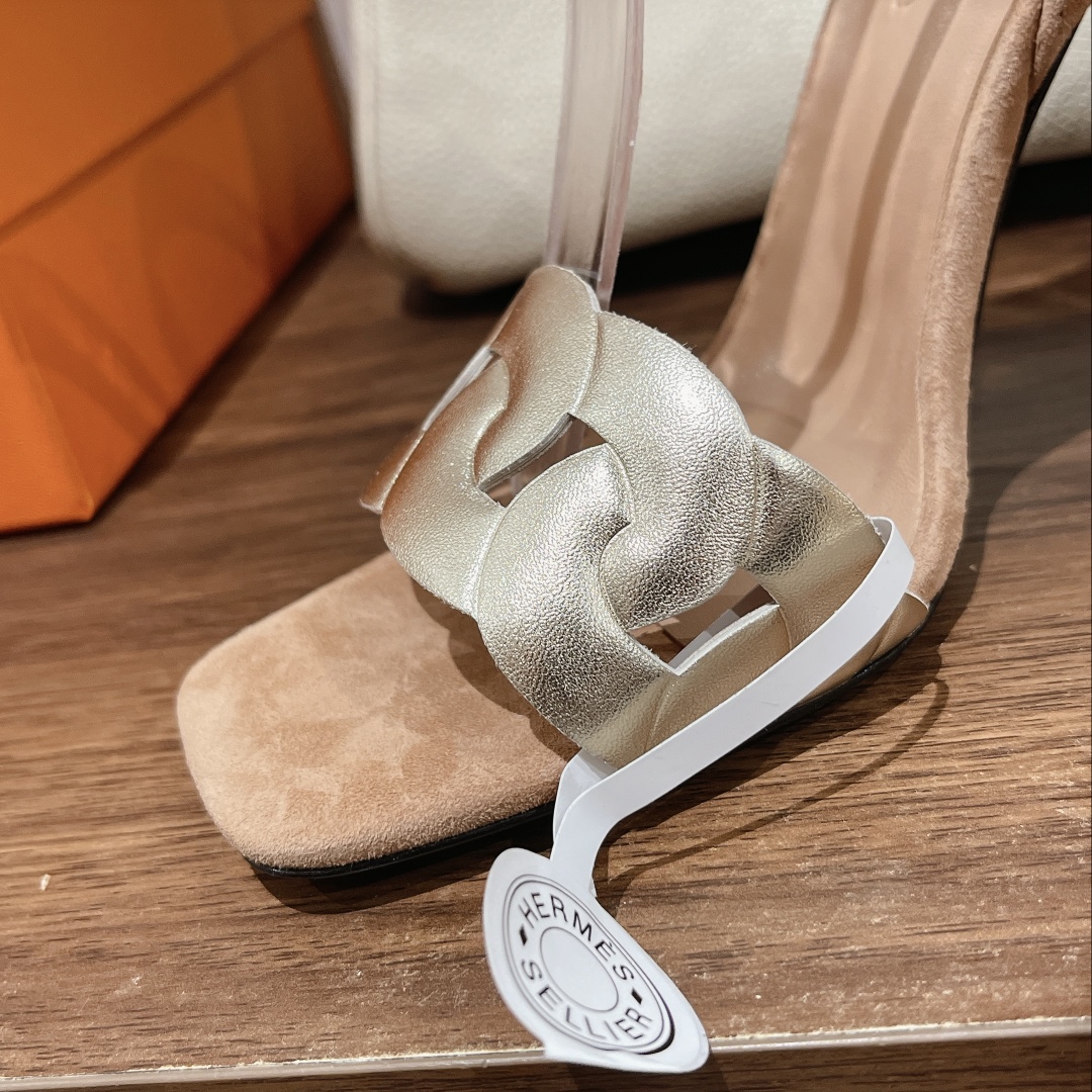 Bagsaaa H**me5 Chaine Dancre Nude Sandals