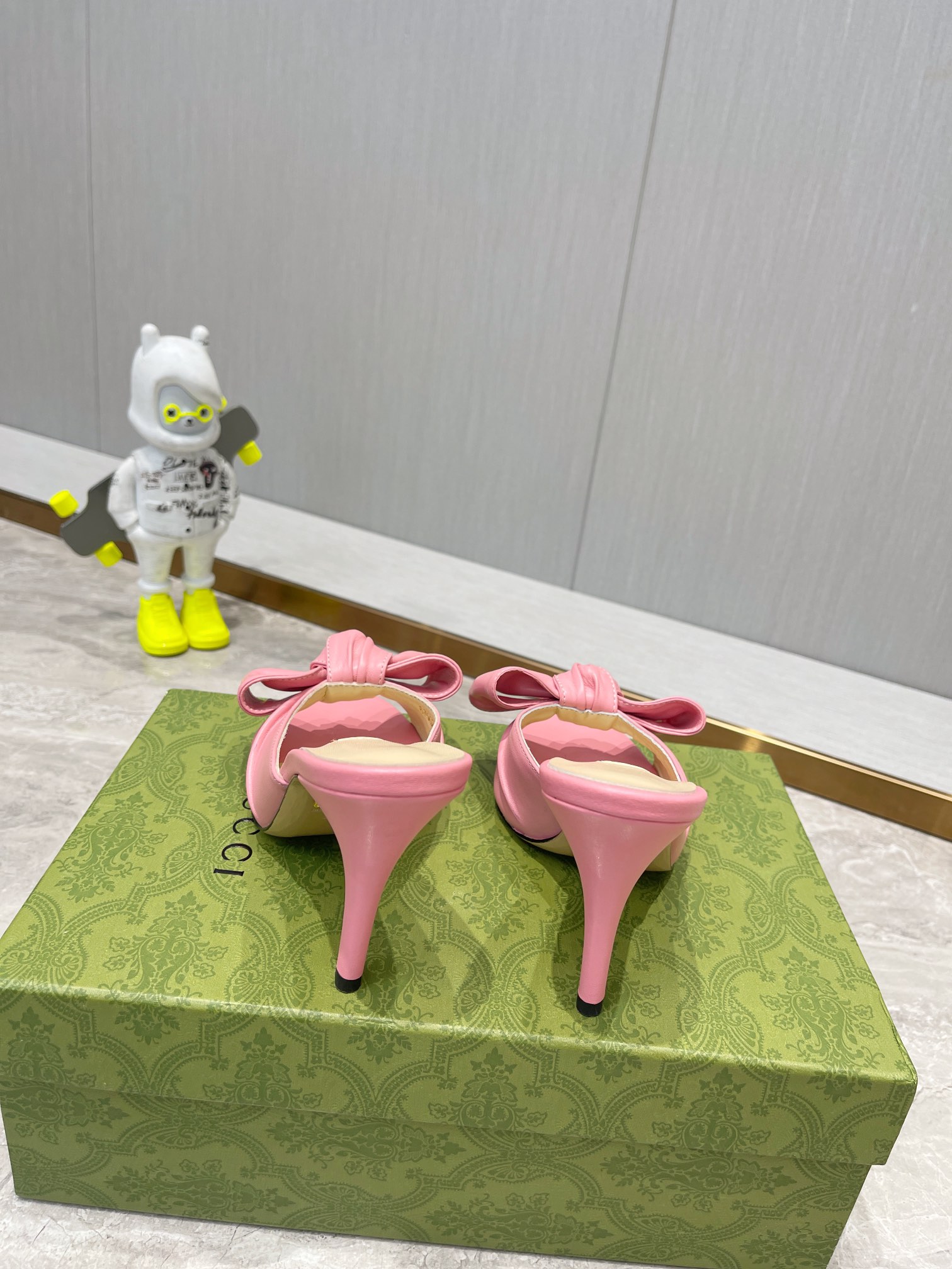 Bagsaaa Gvc*1 Leather Pink Mules