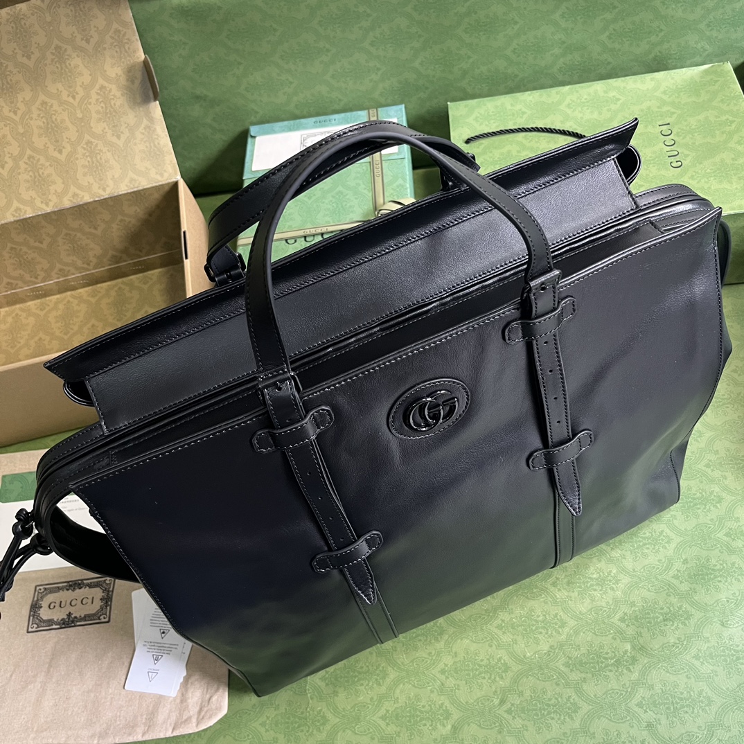 Bagsaaa Gvc*1 Duffel Black Bag - 47x 36x 24cm