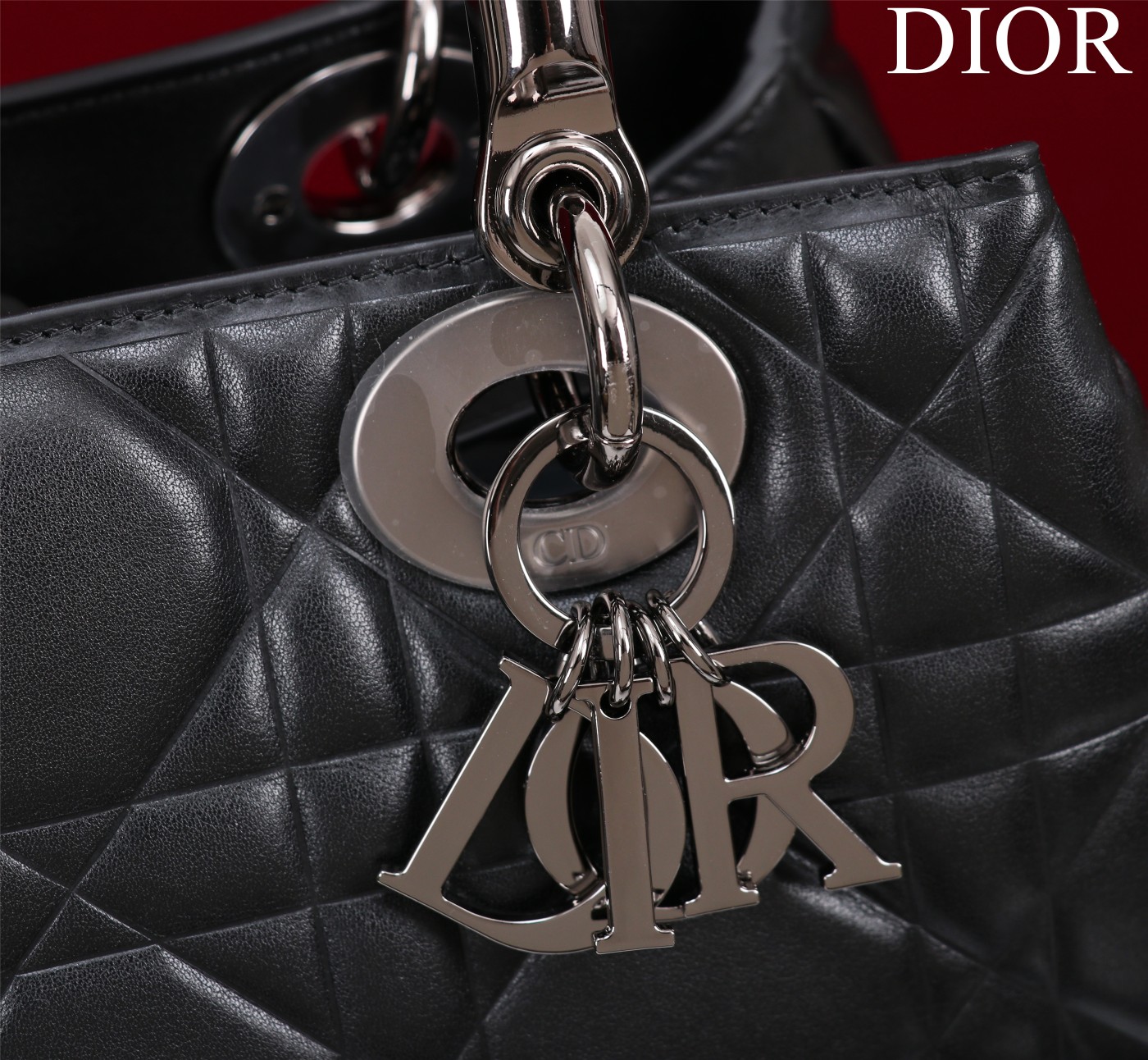 Bagsaaa D10r Lady 95.22 Black Bag Black Hardware - 30×19×12cm