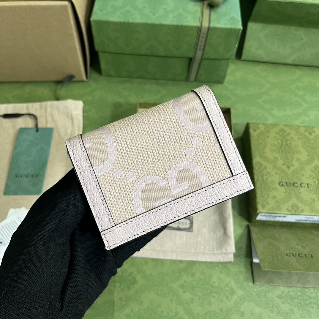 Bagsaaa Gvc*1 Ophidia jumbo GG card case white - W11cm x H8.5cm x D3cm