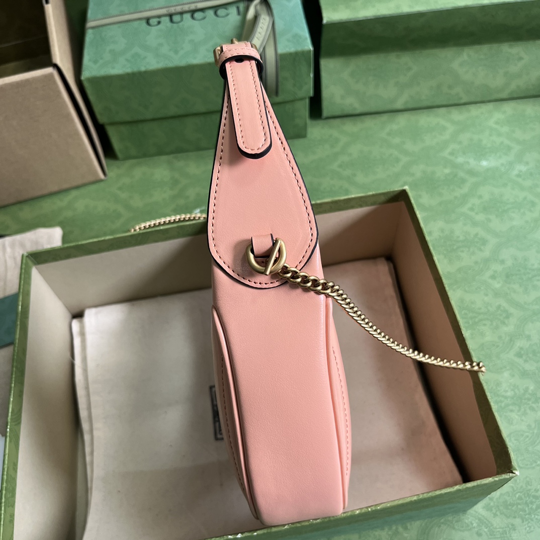 Bagsaaa Gvc*1 GG Marmont matelassé peach leather mini bag - 21.5x 11x 5cm