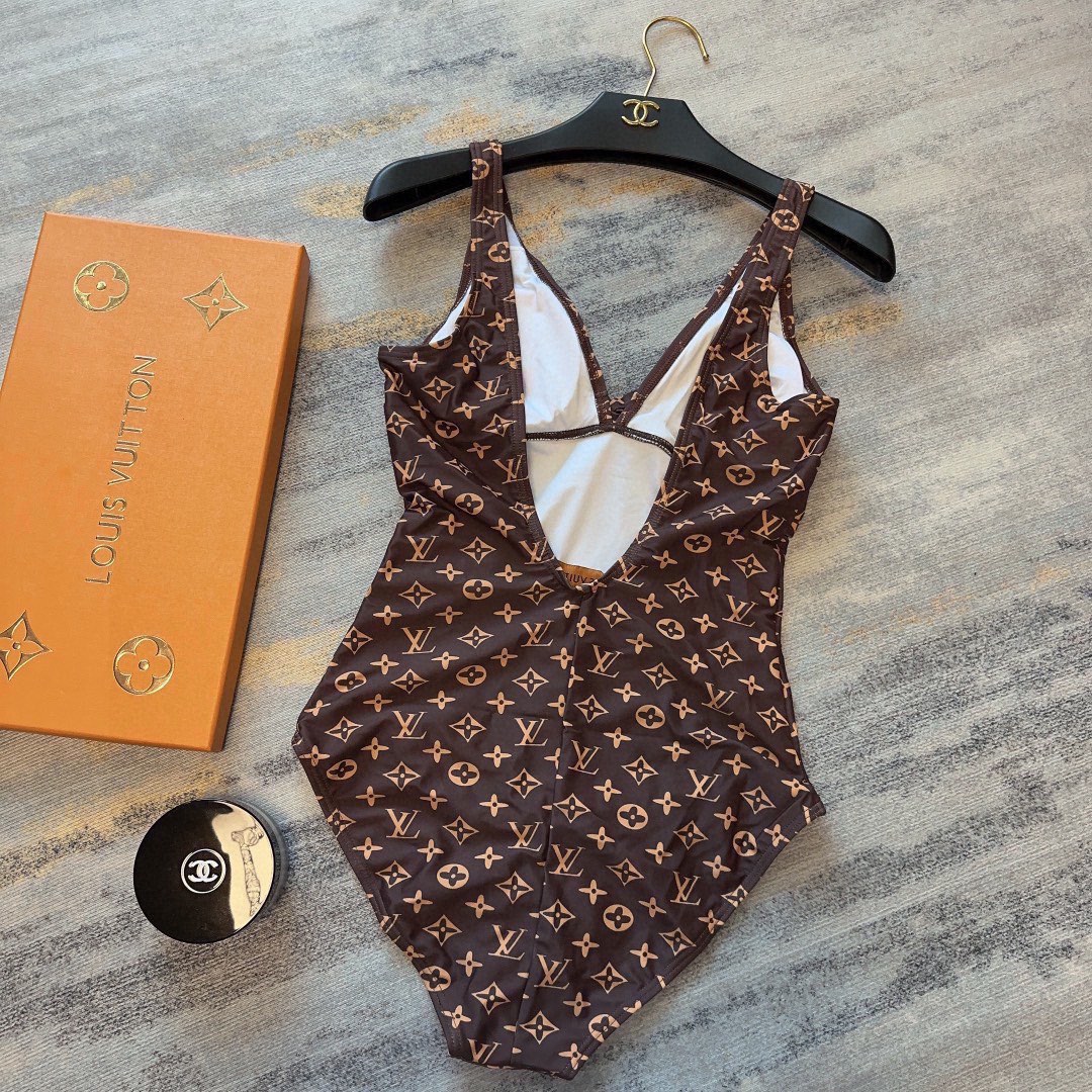 Bagsaaa L0vis Vvtt0n One Pirce Dark Brown Monogram