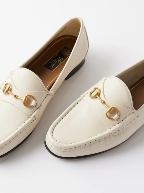 Bagsaaa Gvc*1 Horsebit Loafer White Soft Leather