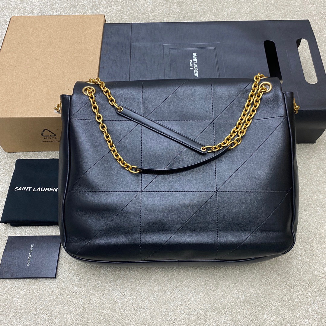 Bagsaaa Y51 Jaime 4.3 In Black Lambskin - 43 X 29 X 9 CM