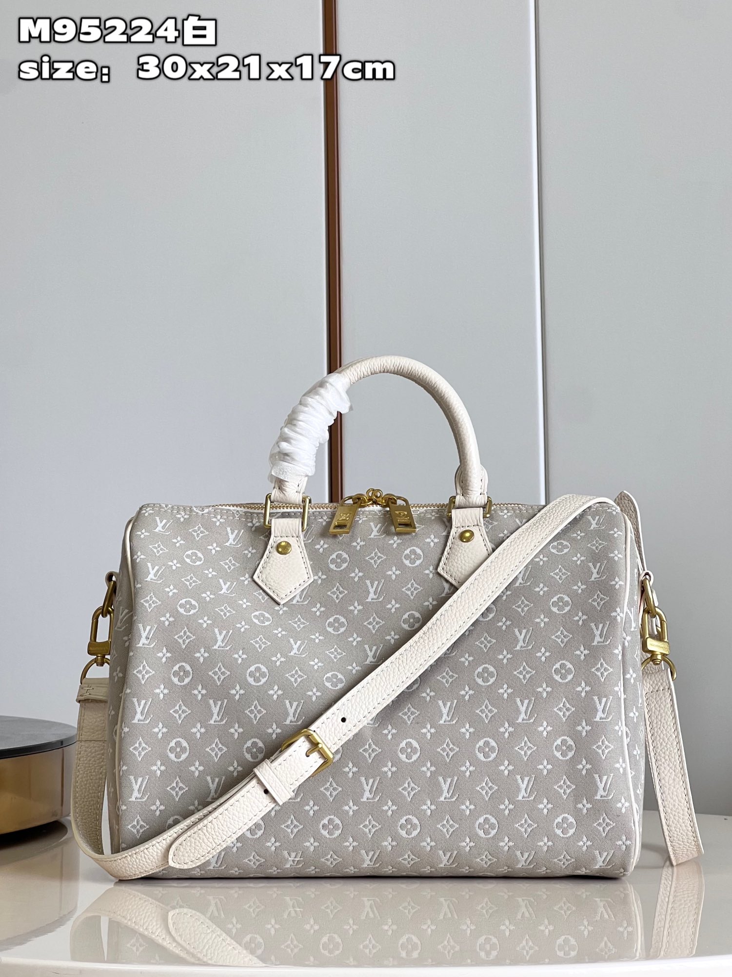 Bagsaaa L0vis Vvtt0n Speedy 30 Denim Bag - 30x21x17cm