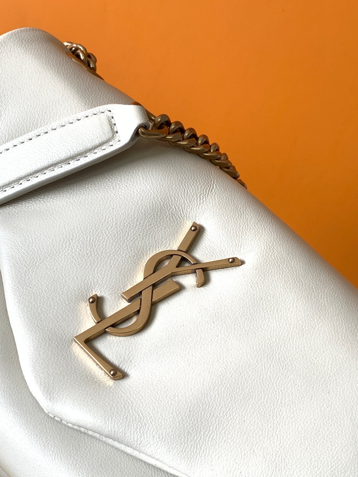 Bagsaaa Y51 Calypso leather shoulder beige bag - 26×14×7cm