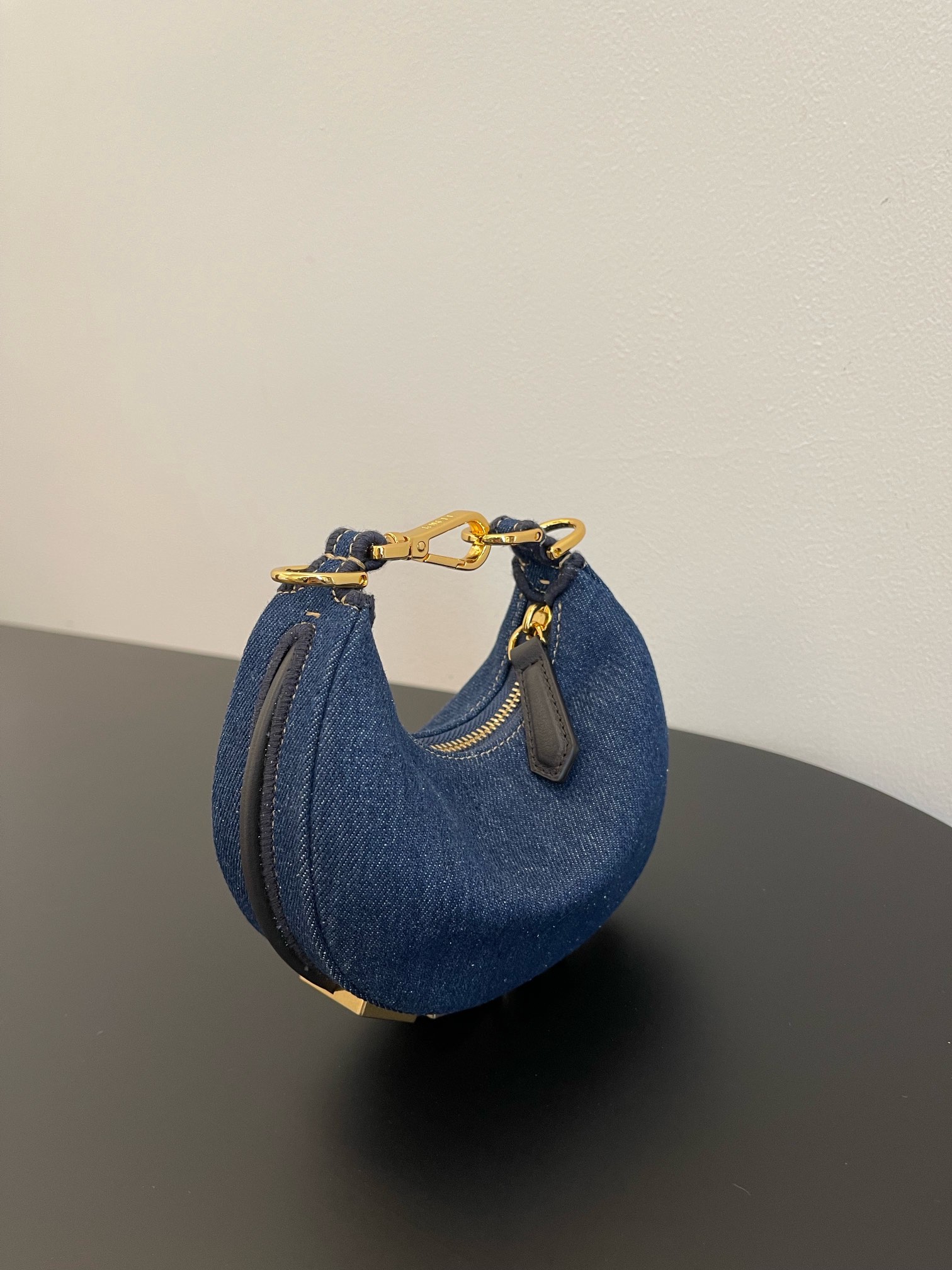 Bagsaaa F**di Nano F**digraphy Blue denim charm - 16.5x14x5cm