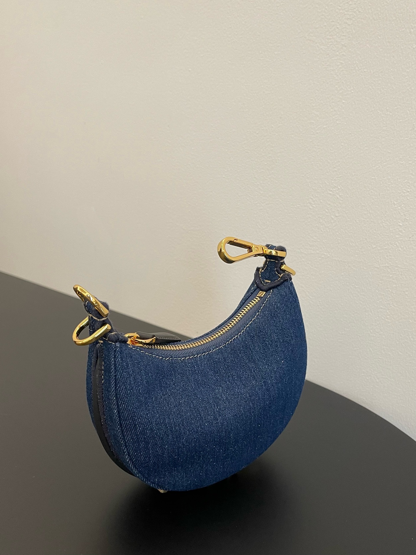 Bagsaaa F**di Nano F**digraphy Blue denim charm - 16.5x14x5cm
