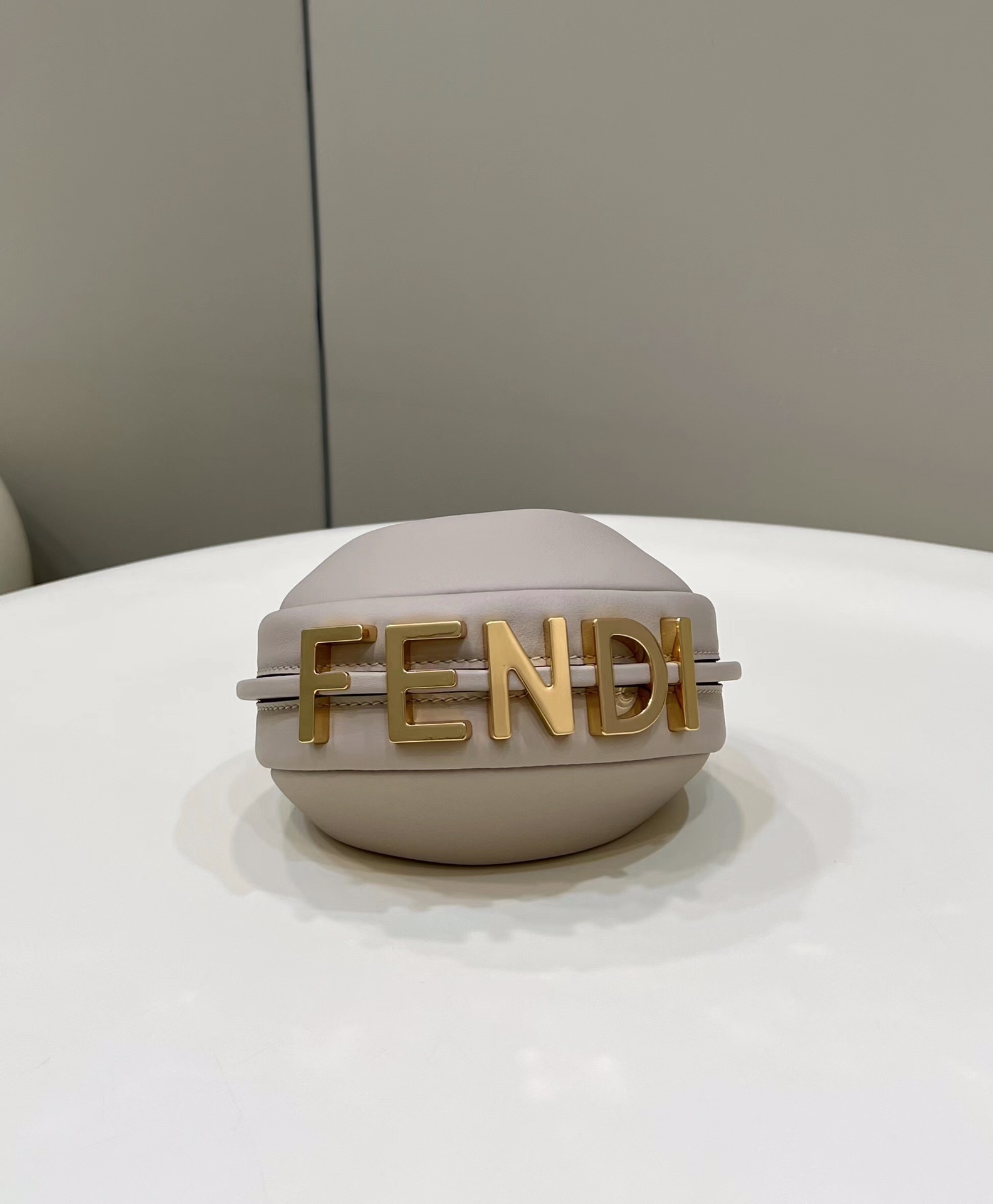 Bagsaaa F**di Nano Graphy In Taupe - 16.5x14x5cm