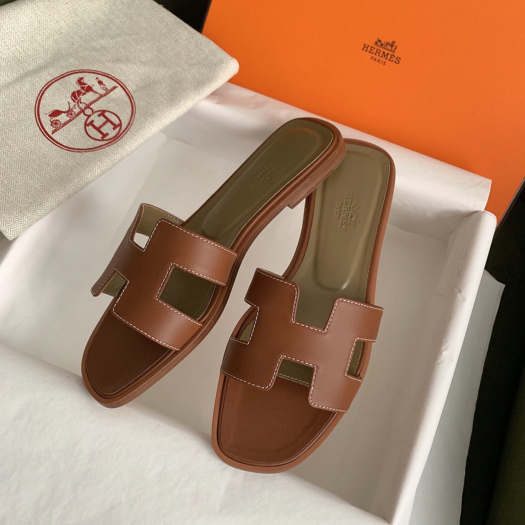 Bagsaaa H**me5 Oran Box calfskin Brown