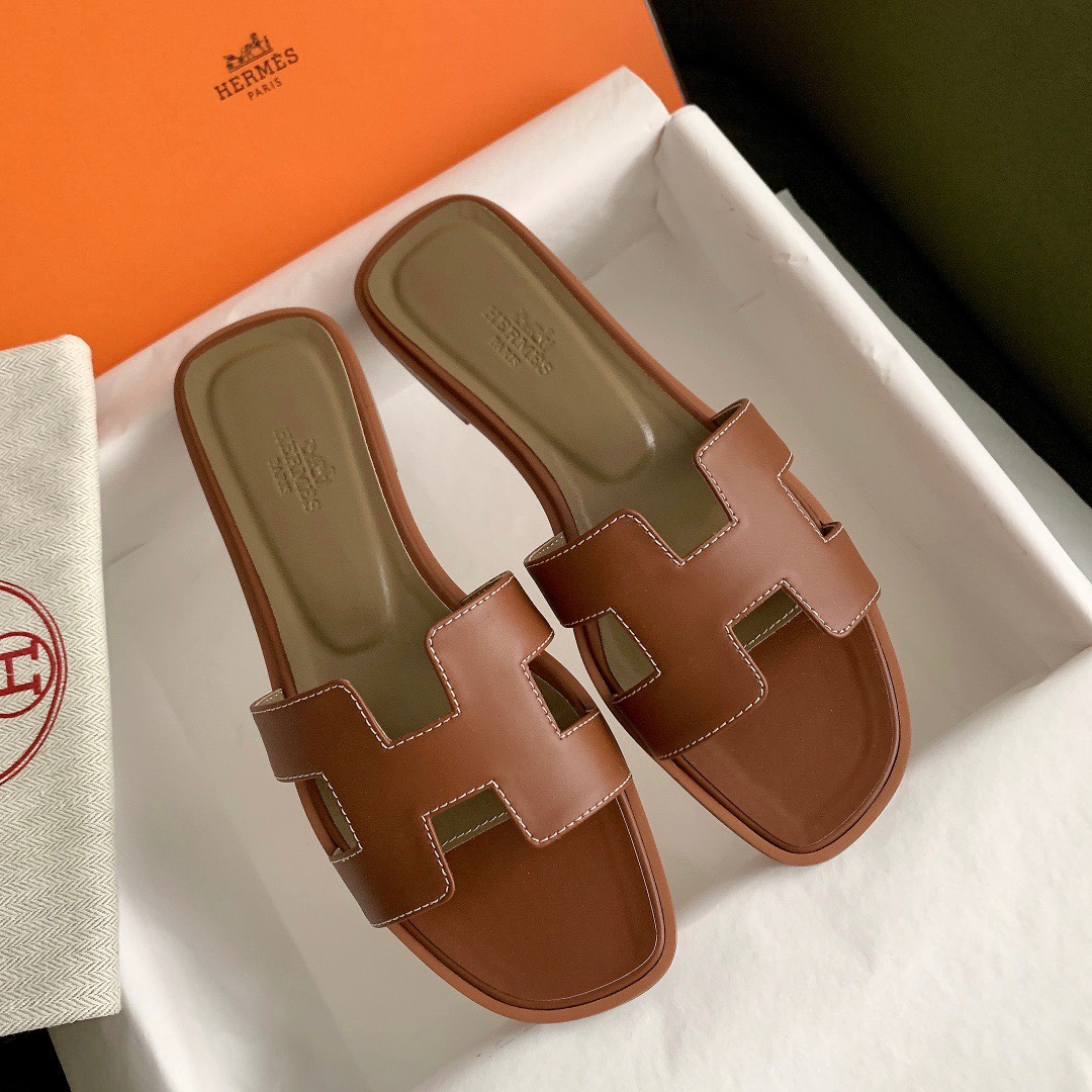 Bagsaaa H**me5 Oran Box calfskin Brown