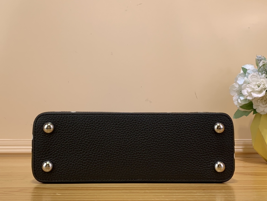 Bagsaaa L0vis Vvtt0n Capucines BB YK Black/White - 27 x 18 x 9 cm