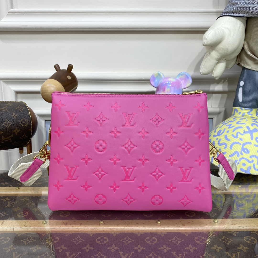 Bagsaaa L0vis Vvtt0n Coussin PM Hot Pink - 26 x 20 x 12