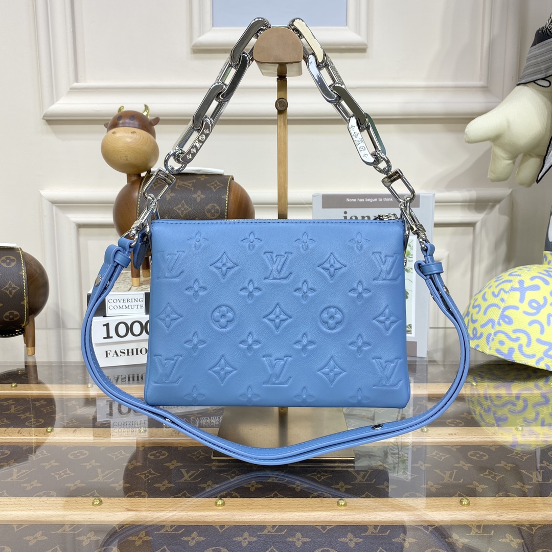 Bagsaaa L0vis Vvtt0n Coussin BB Blue - 20 x 16 x 7 cm