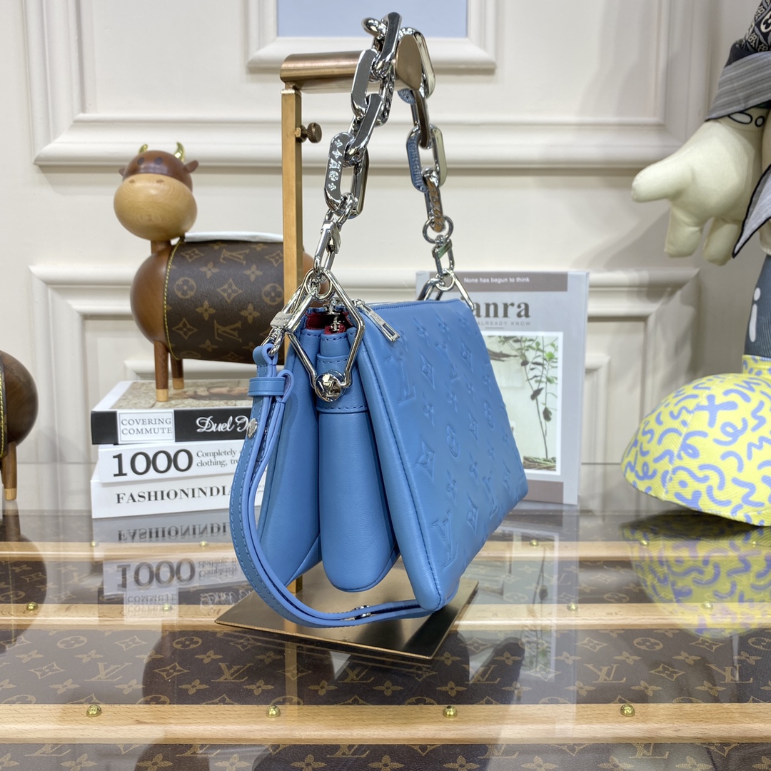 Bagsaaa L0vis Vvtt0n Coussin BB Blue - 20 x 16 x 7 cm