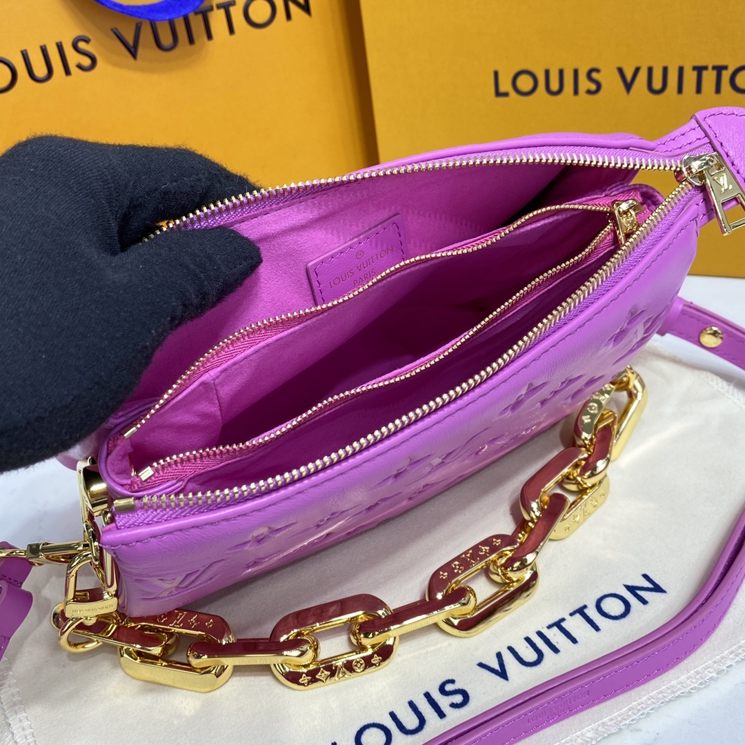 Bagsaaa L0vis Vvtt0n Coussin BB Purple - 20 x 16 x 7 cm