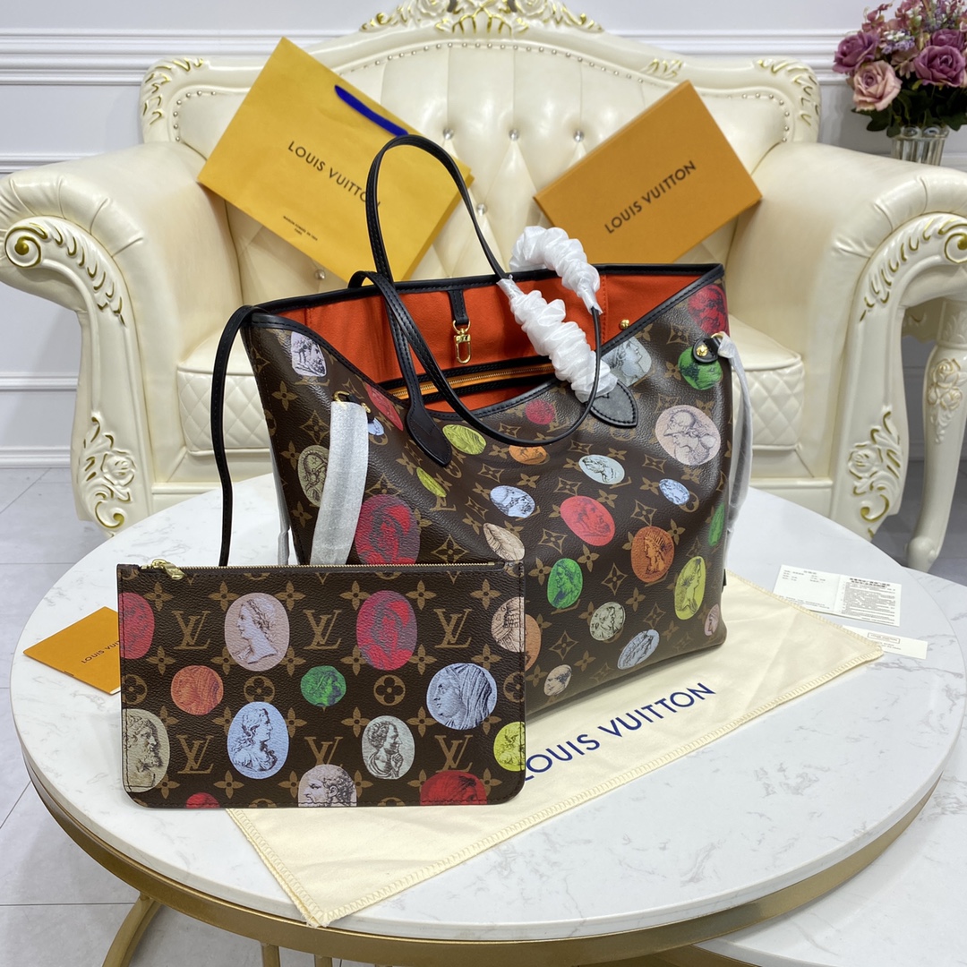 Bagsaaa L0vis Vvtt0n Neverfull MM Fornasetti - 31.0 x 28.0 x 14.0cm