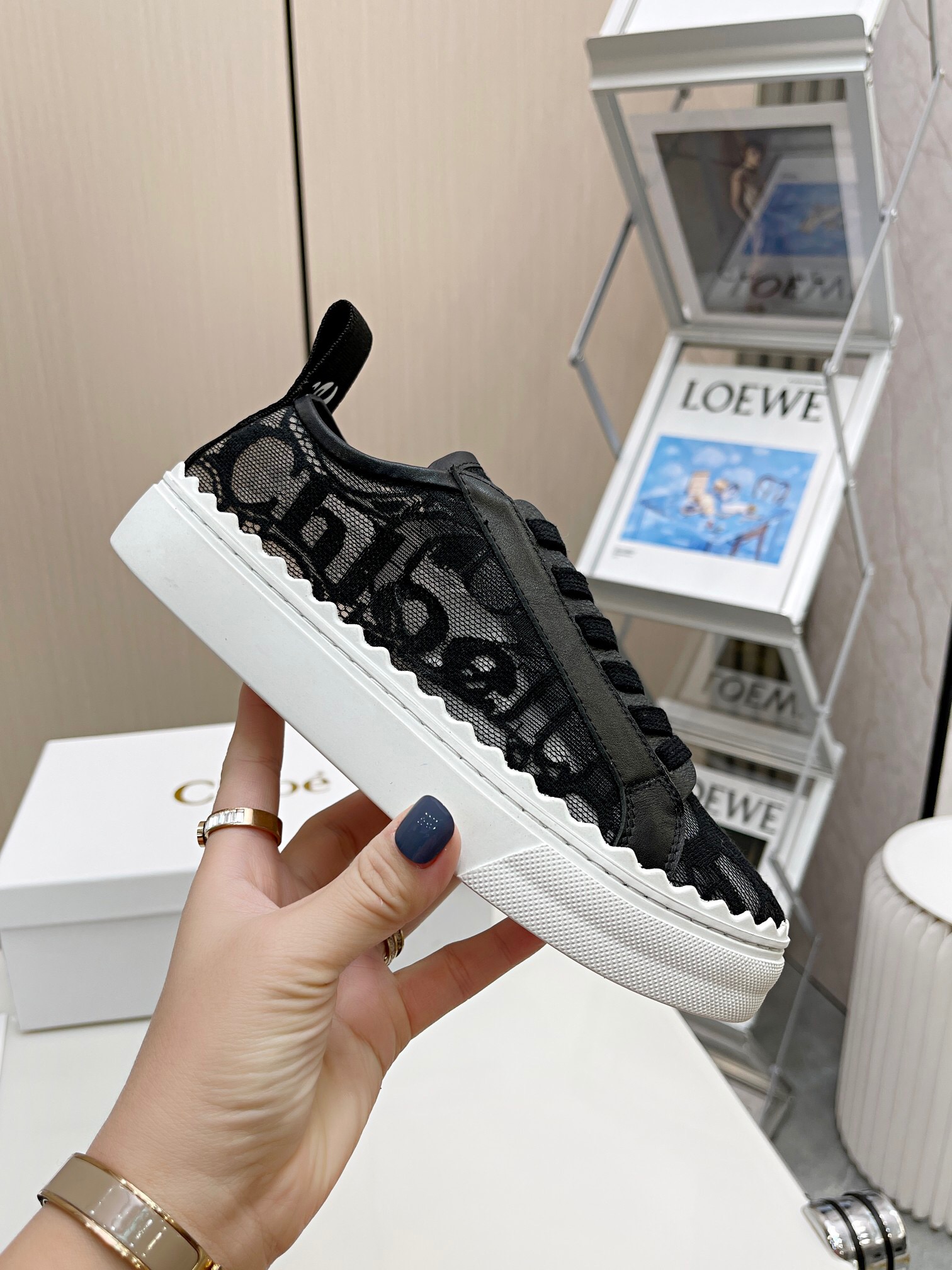 Bagsaaa Chloe Lauren Sneakers Black