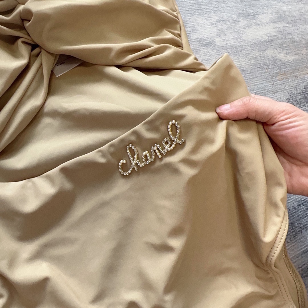 Bagsaaa Ch**el One Piece Beige Color