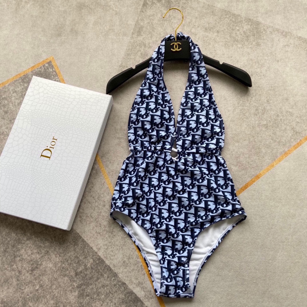 Bagsaaa D10r One Piece Jacquard Blue Colro