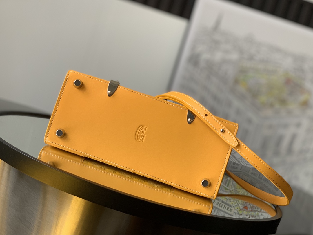 Bagsaaa G09ard Saigon Structure Mini Yellow Bag - 15 cm x 7.5 cm x 20 cm