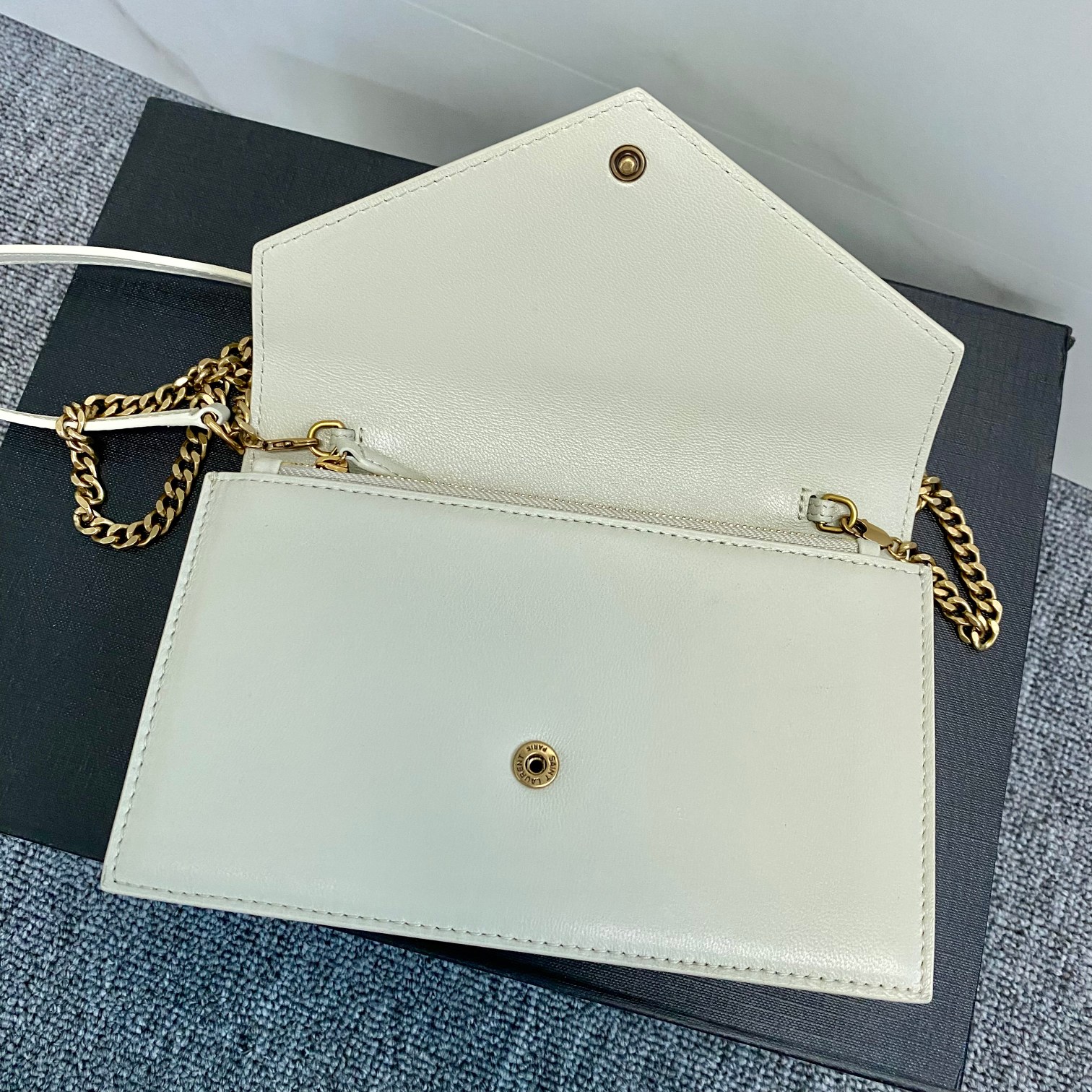 Bagsaaa Y51 Cassandra Shoulder White Bag - 19x12.5x3.5cm 