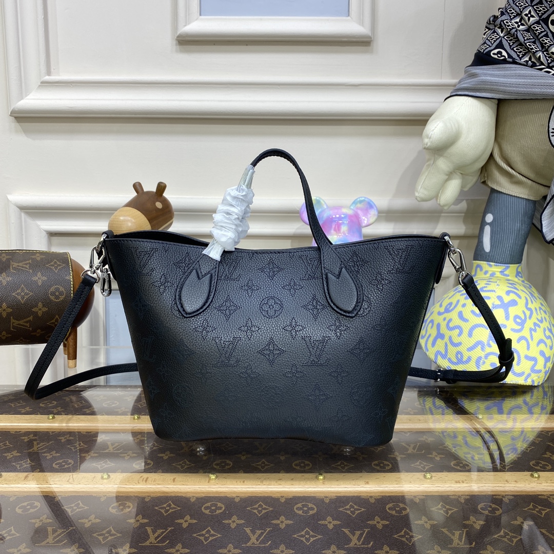 Bagsaaa L0vis Vvtt0n Blossom PM Tote Black Bag - 20 x 20 x 12.5 cm