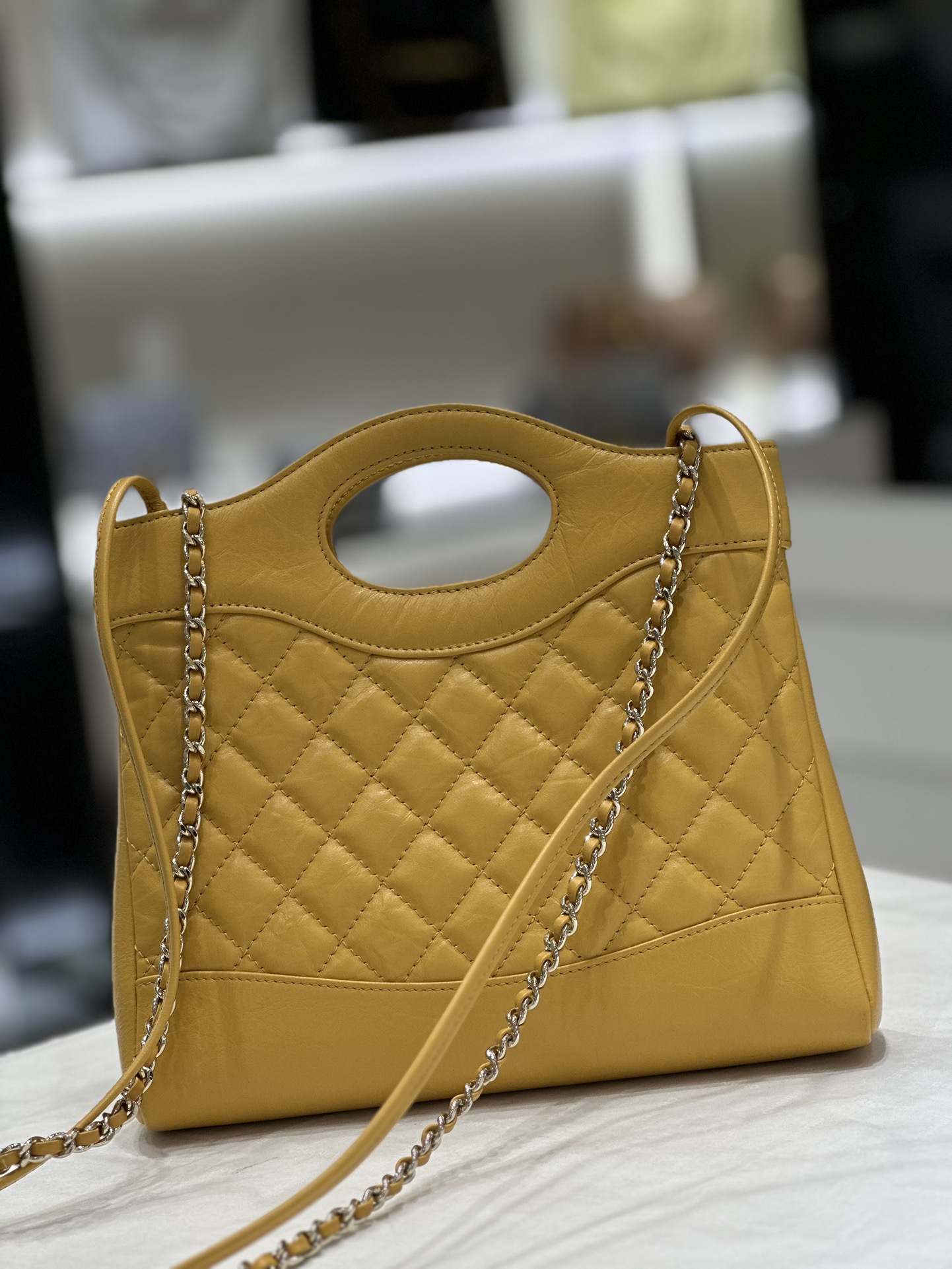 Bagsaaa Ch**el 31 Shopping Yellow - 22*23*5.5cm