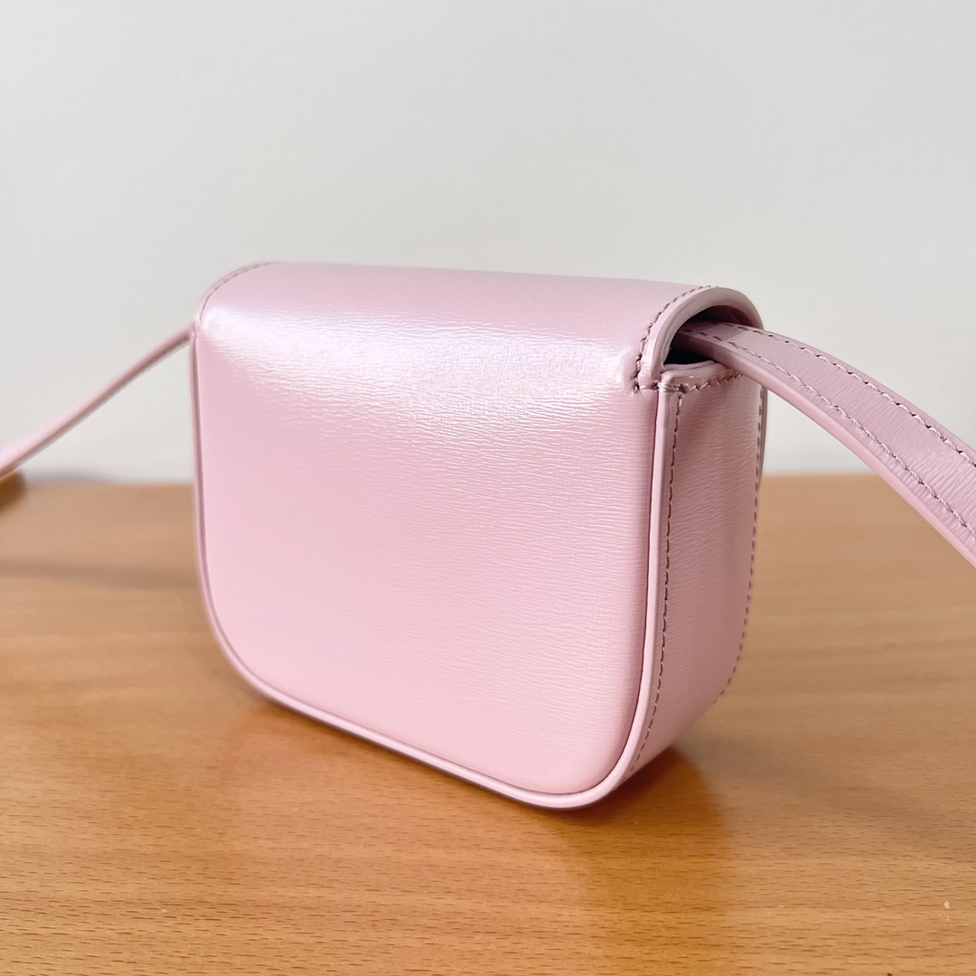 Bagsaaa Ce1i*e Mini Triomphe Light Pink Bag - 11x8x4cm