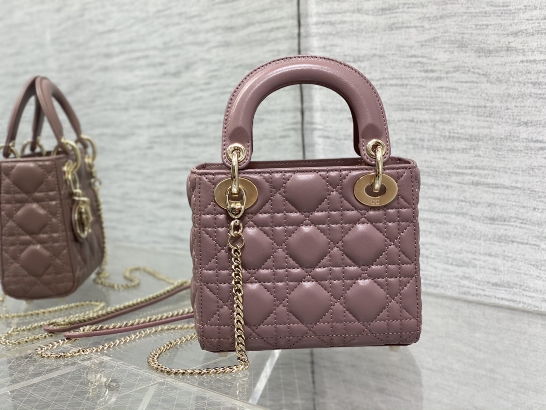 Bagsaaa D10r Lady Mini Dark Pink Bag 17cm