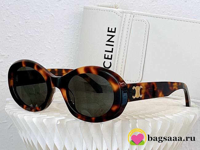 Bagsaaa Ce1i*e Triomphe Blonde Havana Sunglasses