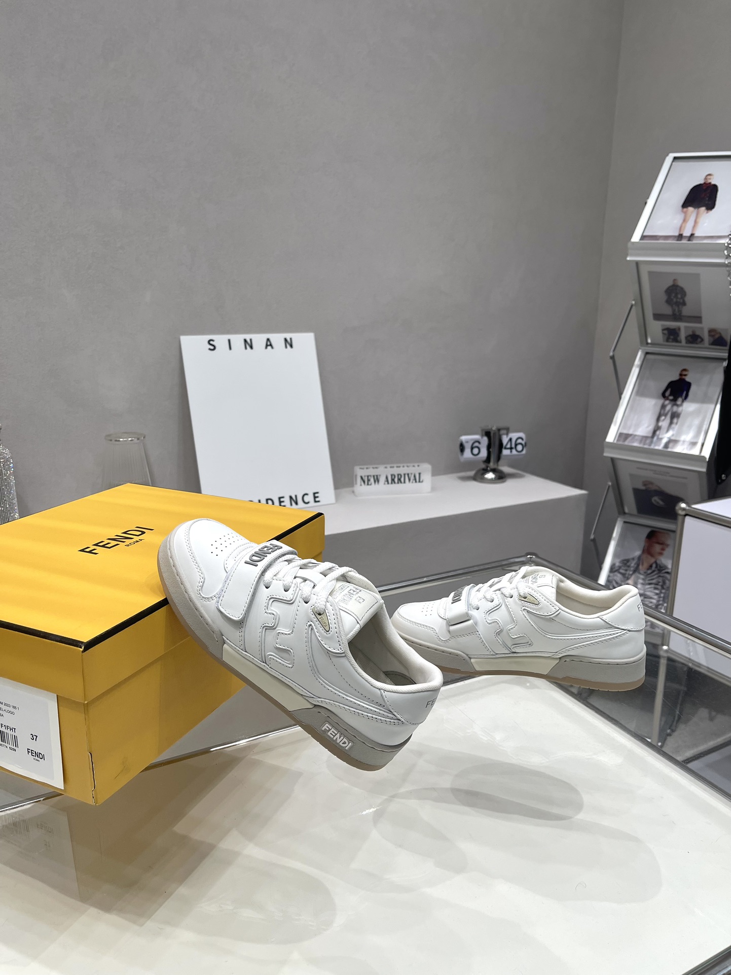 Bagsaaa F**di Match Low Top Sneaker White
