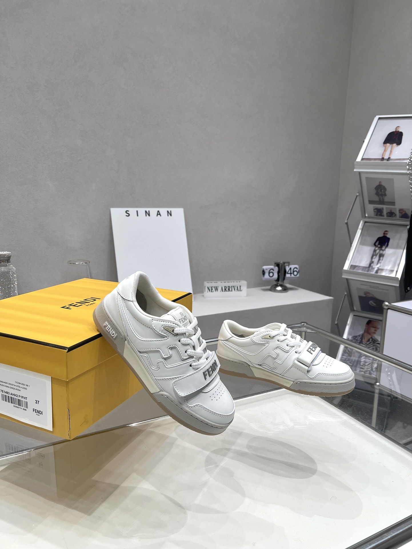 Bagsaaa F**di Match Low Top Sneaker White