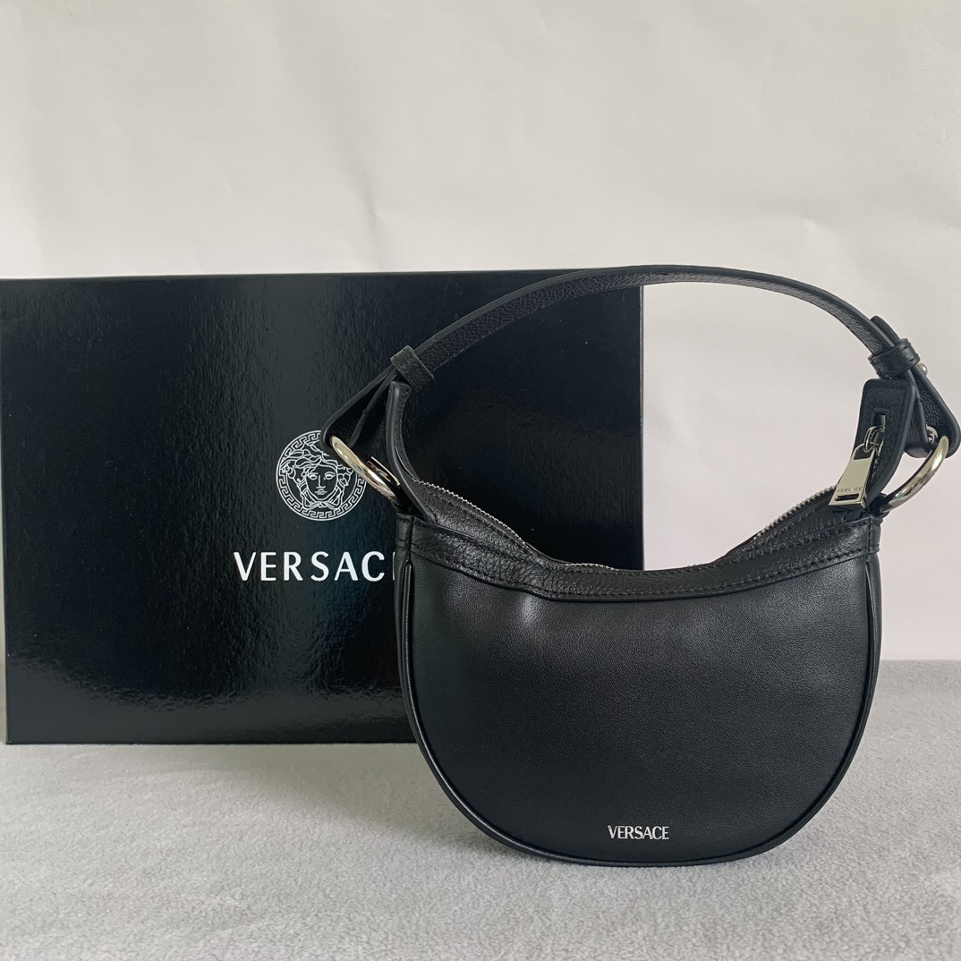 Bagsaaa Versace Medusa Repeat Leather Shoulder Bag - 20 x 4 x 13cm 