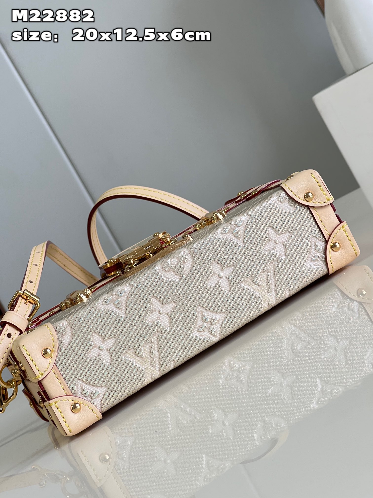 Bagsaaa L0vis Vvtt0n Petite Malle bag Beige - 20 x 12.5 x 6 cm
