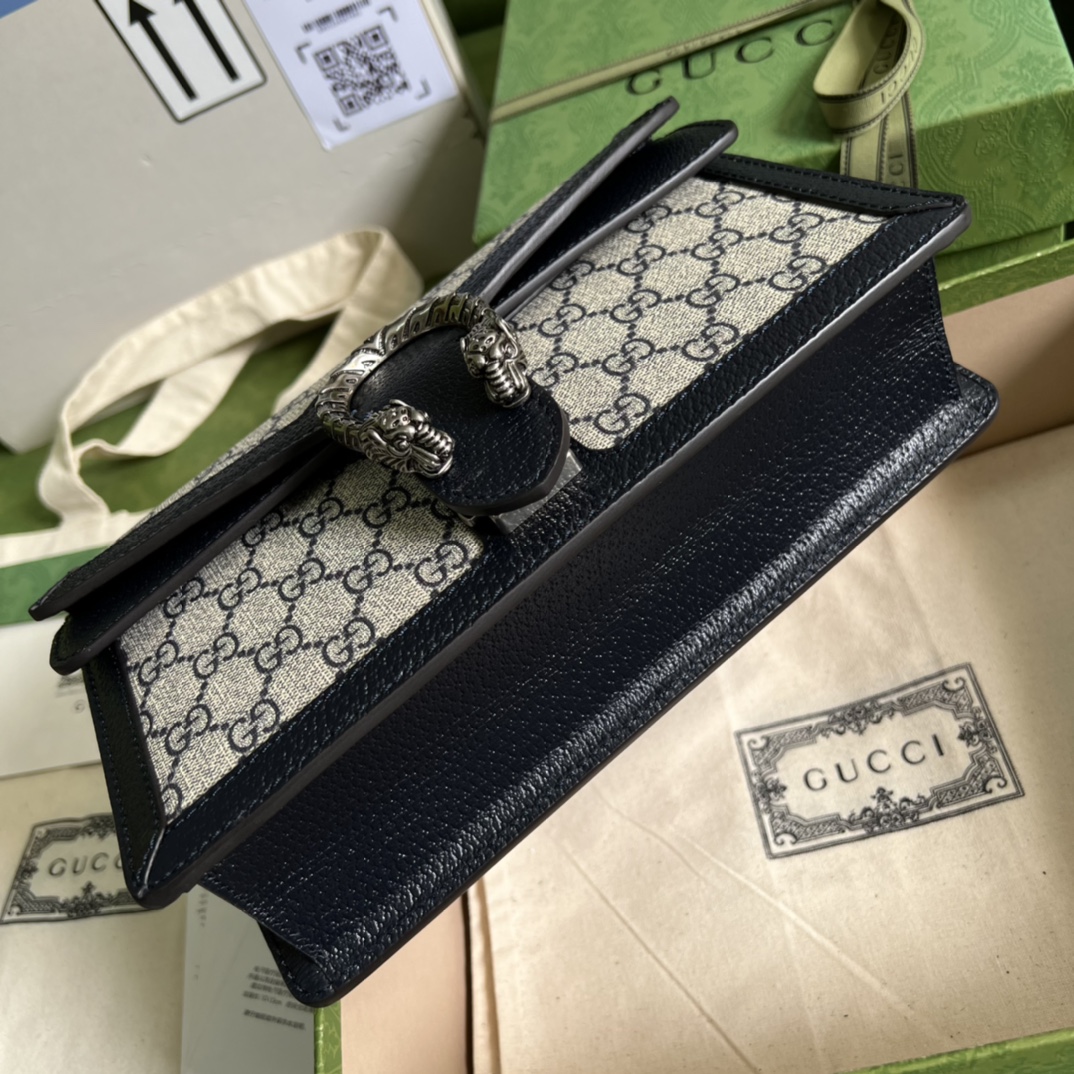Bagsaaa Gvc*1 Dionysus GG Svp*me Beige and Blue - 25*13.5*7cm