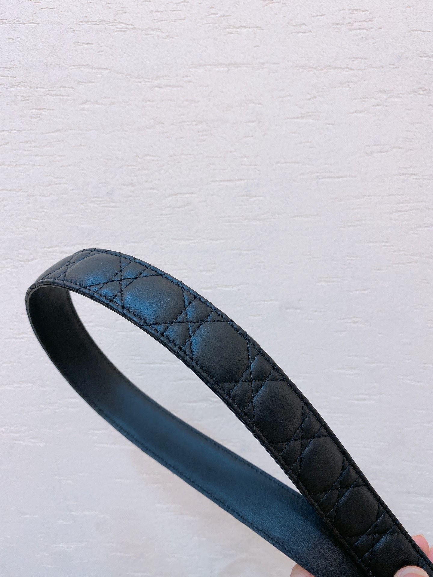 Bagsaaa Ch**el Black Silver Hardware Belt 3cm