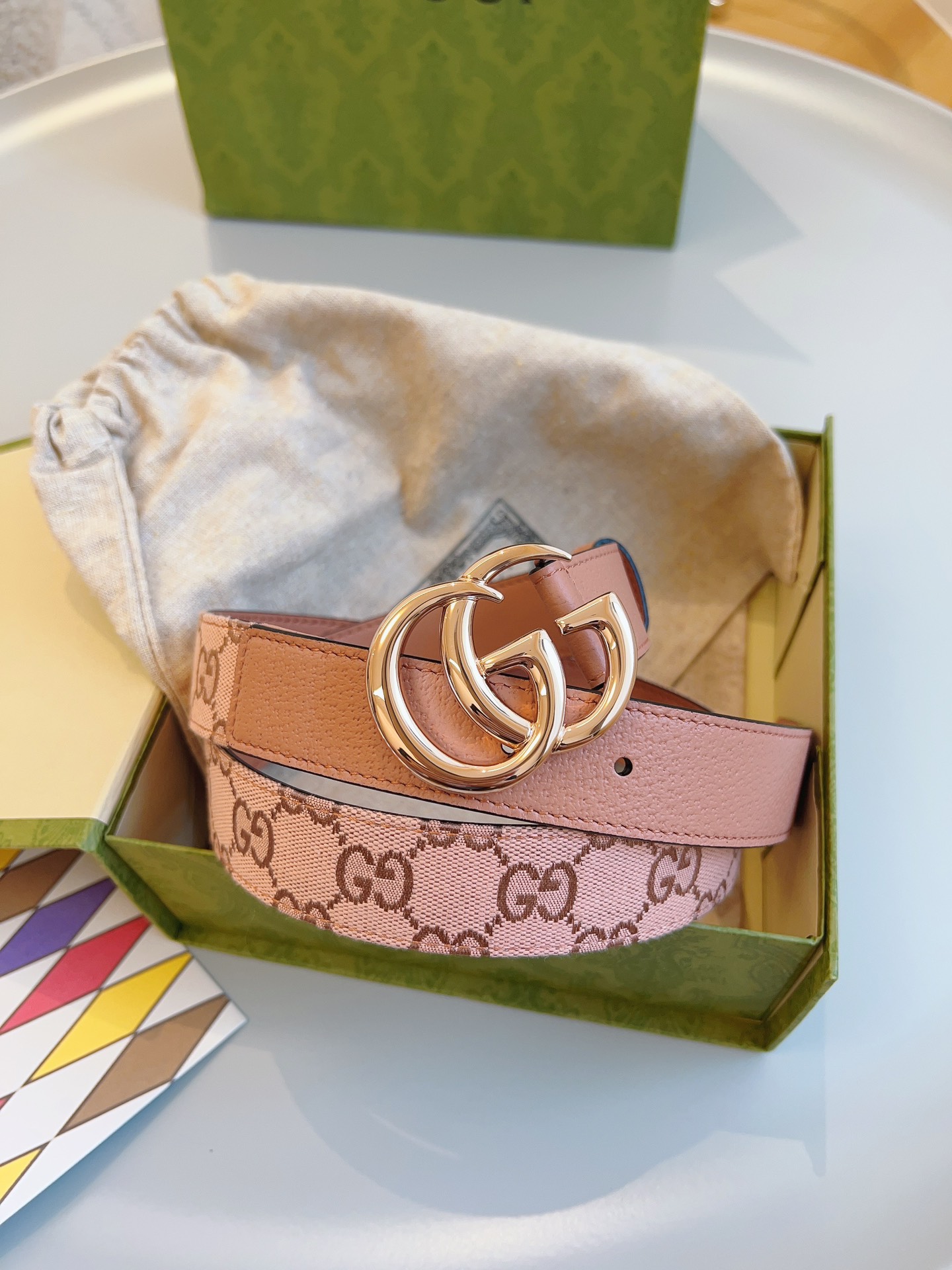 Bagsaaa Gvc*1 Pink Belt 3cm