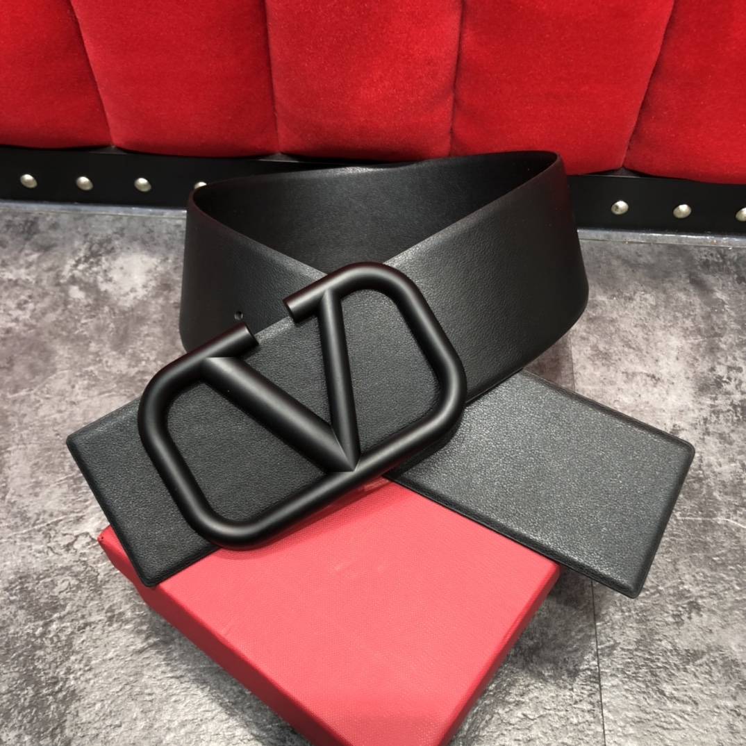 Bagsaaa Va1e*ntin0 VLogo Signature reversible belt 7cm