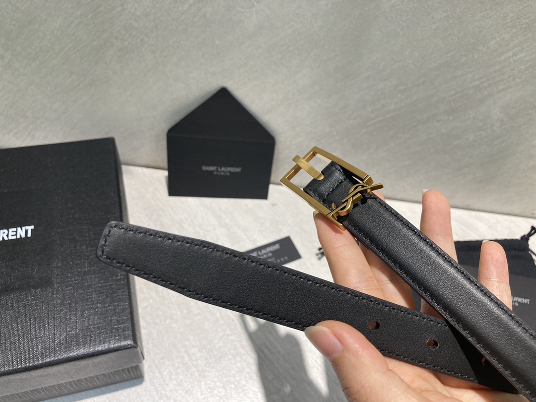 Bagsaaa Y51 Cassandra Belt Black 2cm