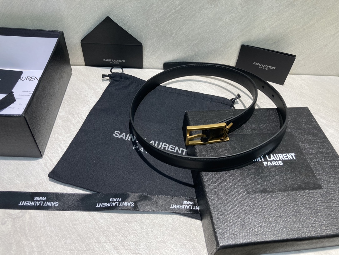 Bagsaaa Y51 Cassandra Belt Black 2cm